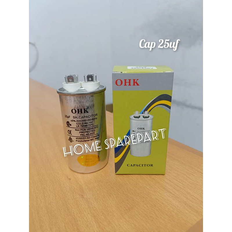 CAPASITOR / KAPASITOR AC 25UF BERKUALITAS ORI OHK JAPAN QUALITY