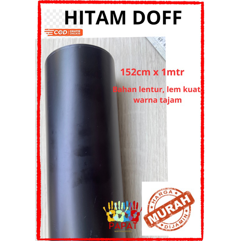 STIKER SKOTLET HITAM DOFF 152cm PREMIUM COVER MOTOR MOBIL DECAL