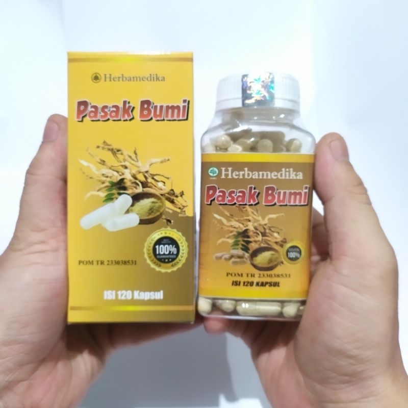 kapsul pasak -bumi herbamedika BPOM (isi 120 kapsul)