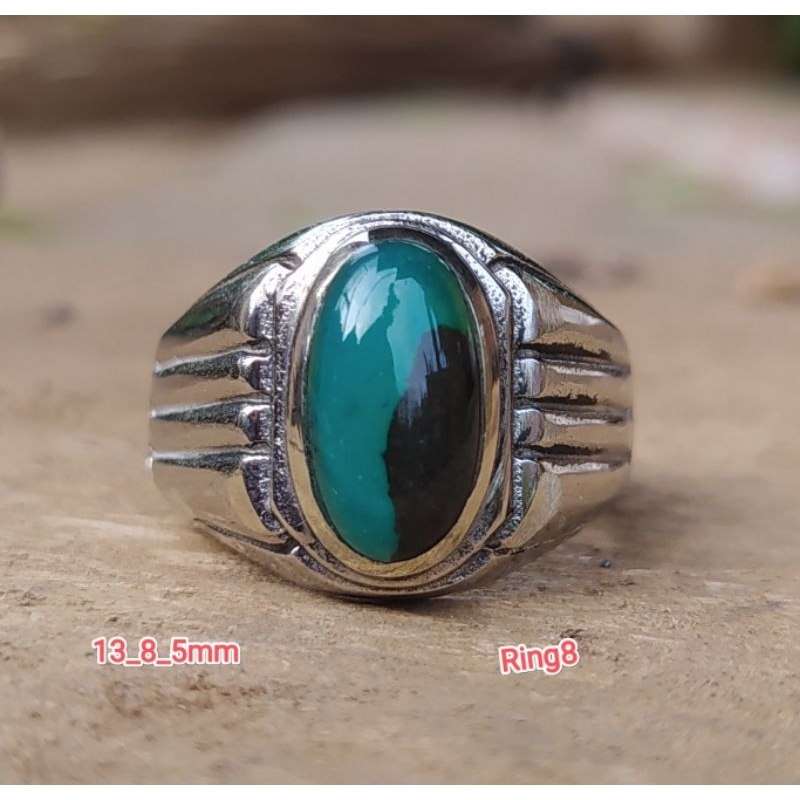 batu akik cincin ijo garut unik cristal material odim berkualitas harga terjangkau siap pakai