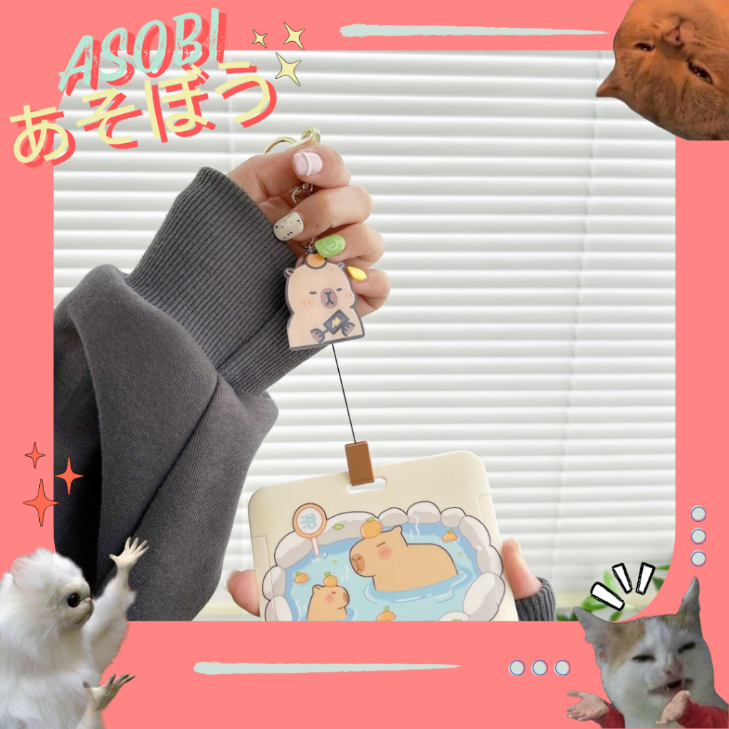 

ATH ASOBI CARD HOLDER ID / NAME TAG / ID CARD CAPYBARA LUCU VIRAL BISA DITARIK