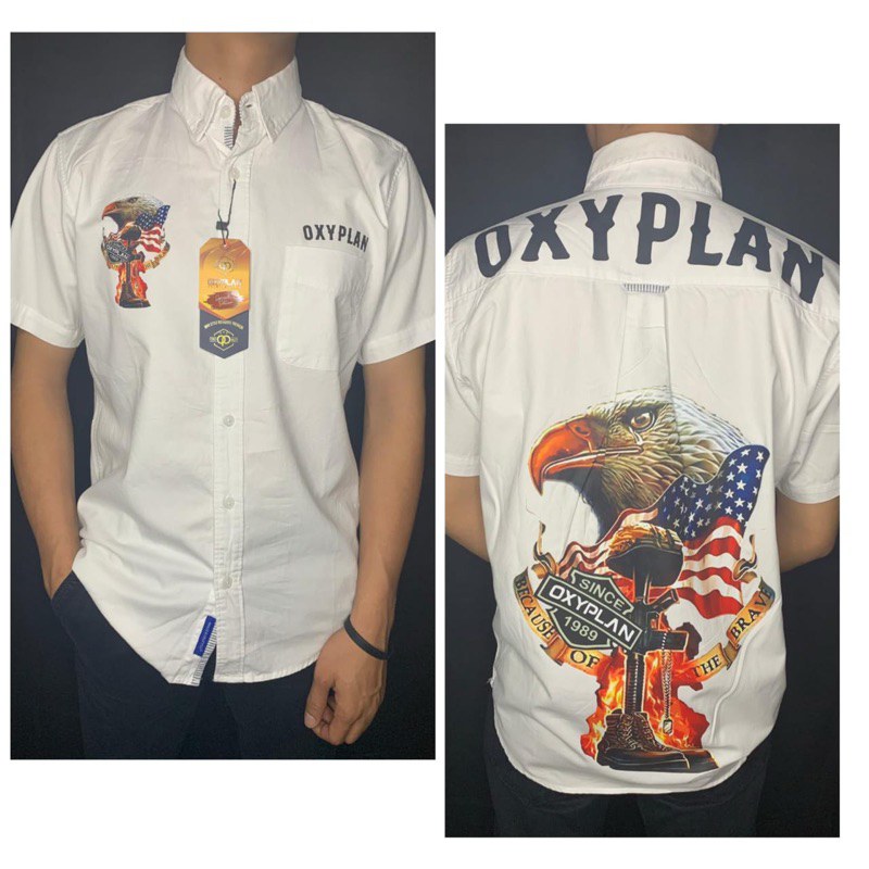 kemeja oxyplan motif 3 DIMENSI