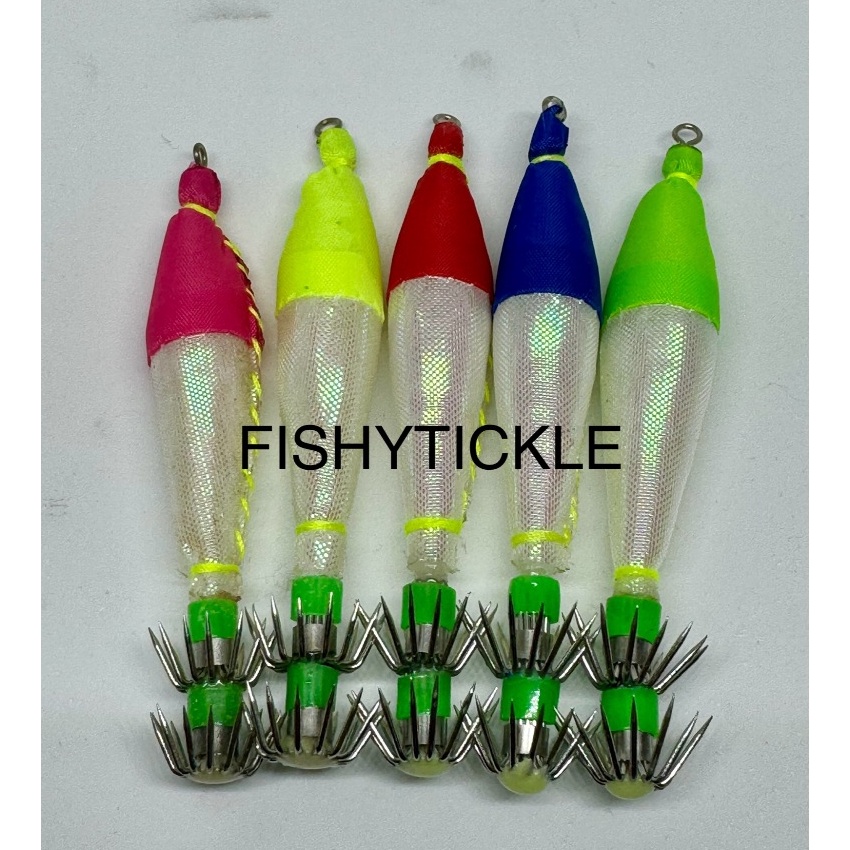 KI3 Umpan Pancing Cumi 1  2 Premium Hook Apollo Kilap Manik Per Bungkus  Squid J