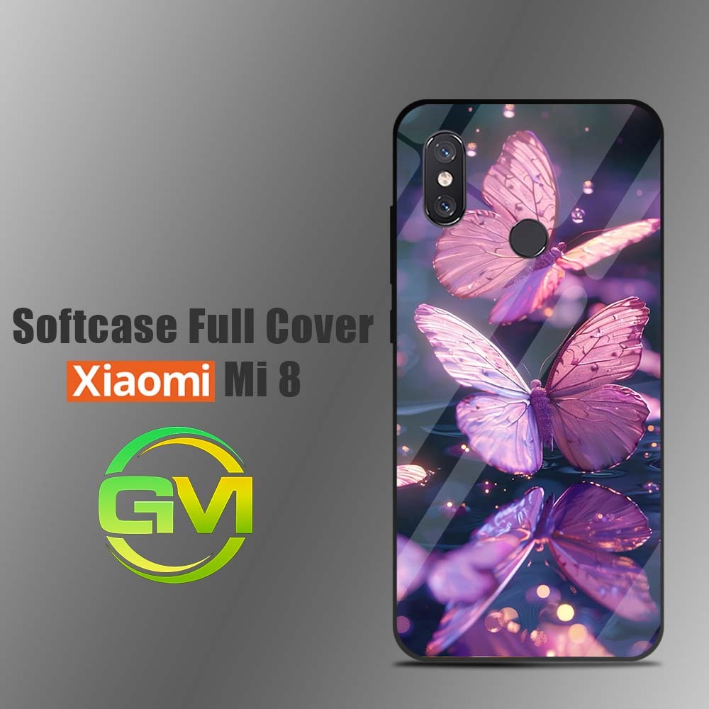Softcase Kilau Xiaomi Mi 8 | Mi 8LITE |GM33| MI 8 Lite Pelindung Hp Cover Silikon Silicon Green Mark