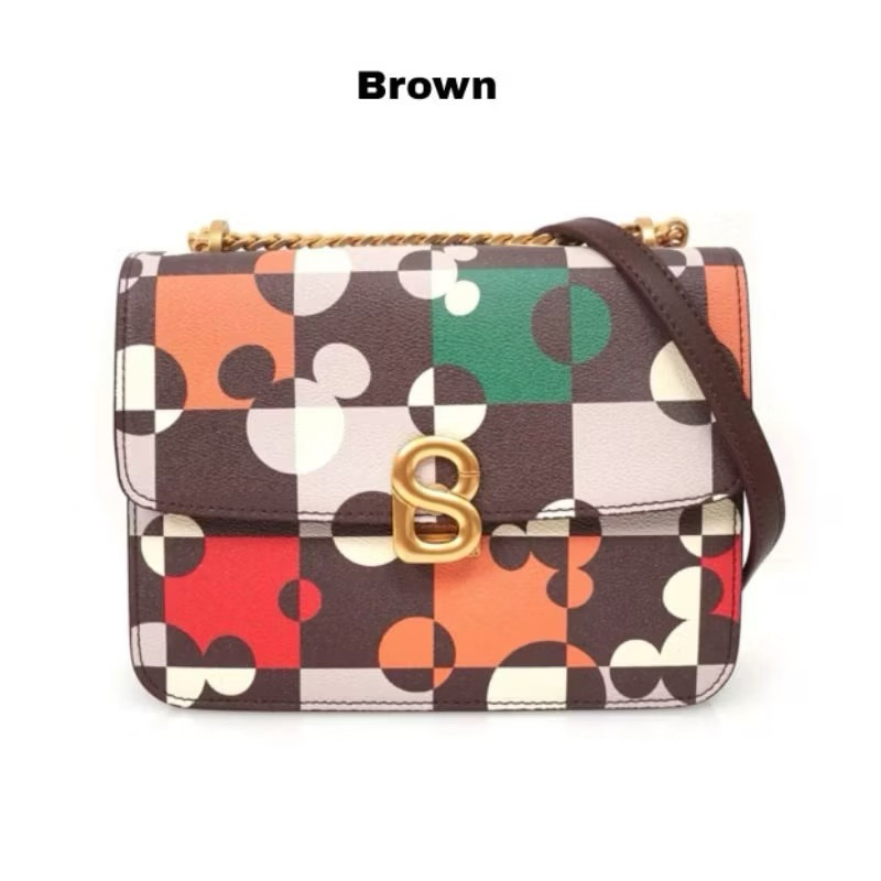 Buttonscarves x disney the dream park series Puzzlea bag brown