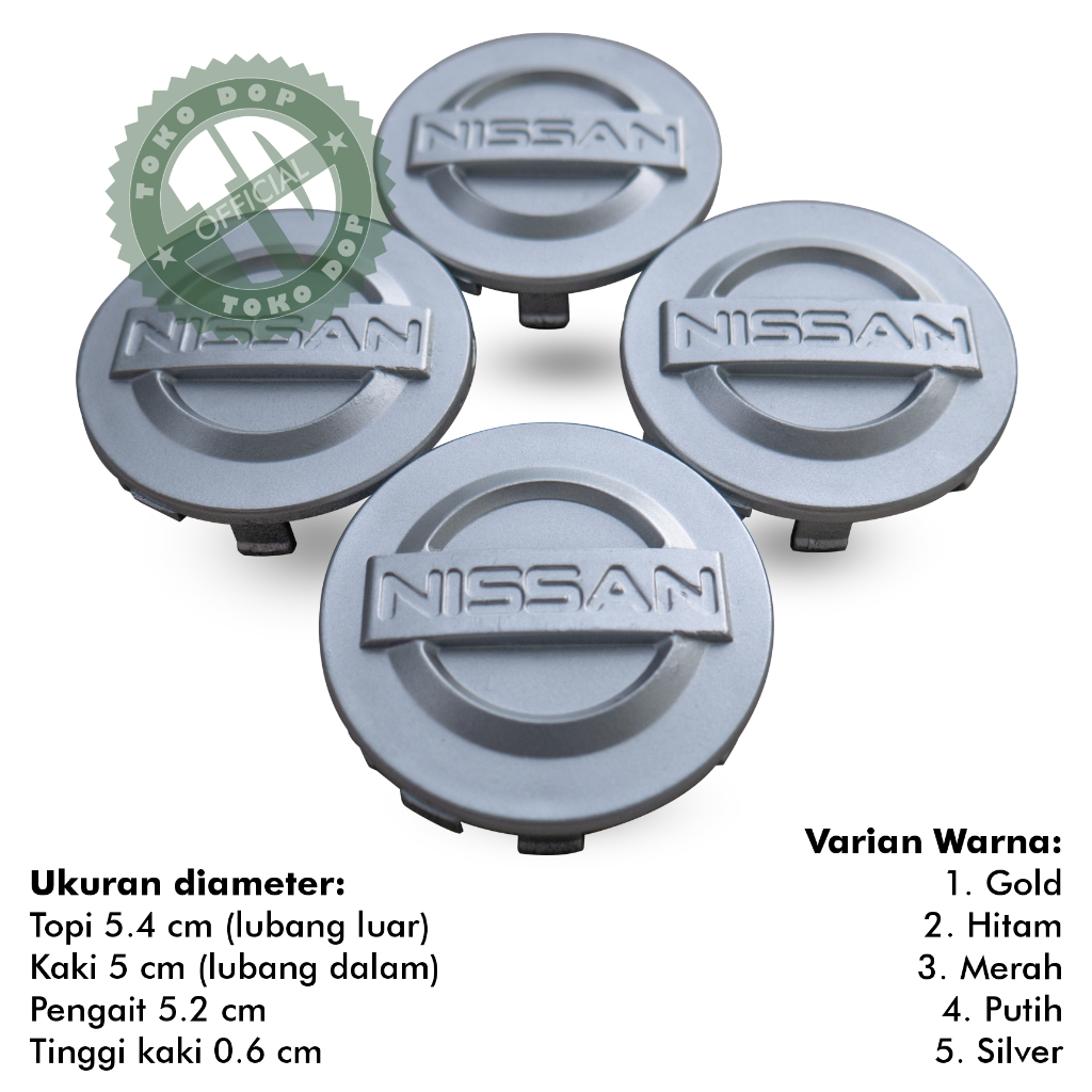TUTUP DOP VELG NISSAN XTRAIL EVALIA JUKE MARCH GRAND LIVINA COVER AS RODA