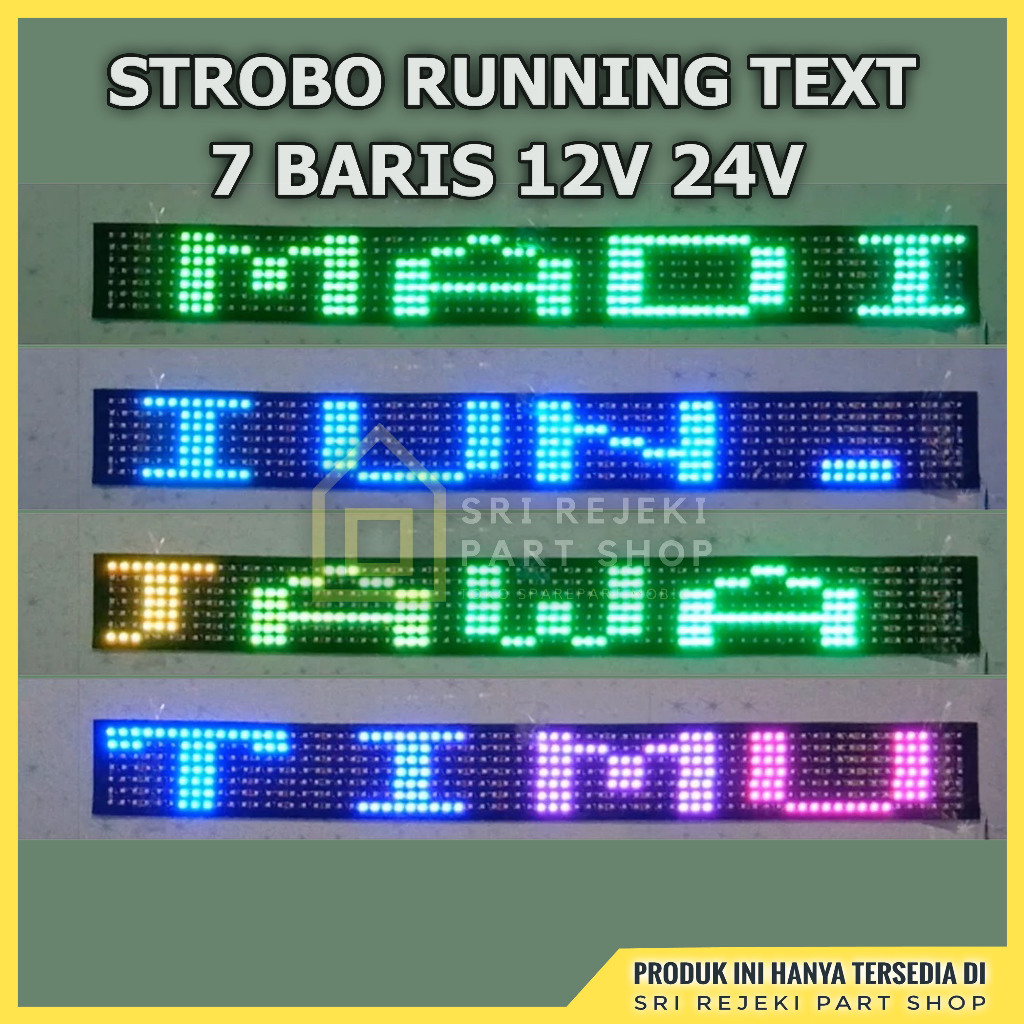 Lampu Strobo Kaca Truk Strobo 7 Baris 12 Volt 24 Volt Strobo Bus Kaca Depan Volume 2