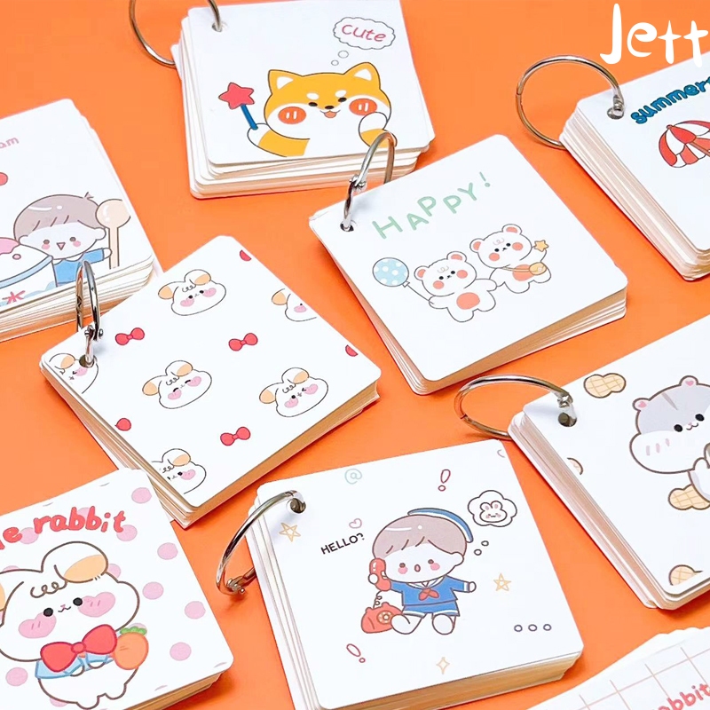 

Notebook ring /Loose leaf book/Buku/Sticky note Gantungan memo hamster dino sticky note lucu -Jett