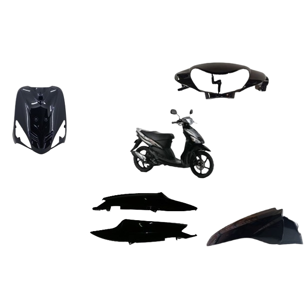 FULL SET BODY HALUS MIO SPORTY HITAM / BODY HALUS MIO HITAM