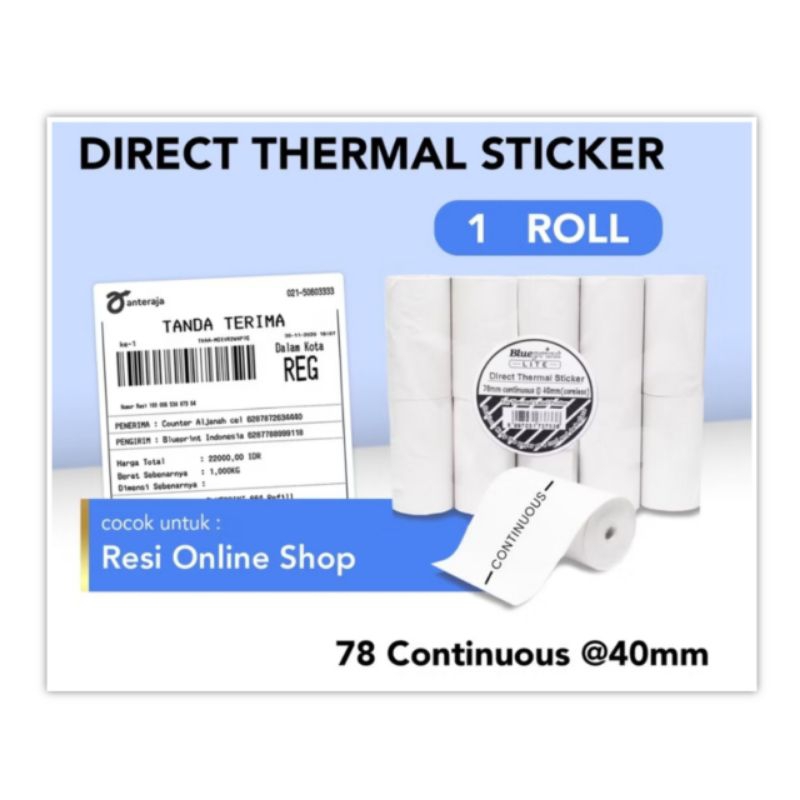 

Stiker Thermal Continuous 78 mm x 40 mm Resi Online