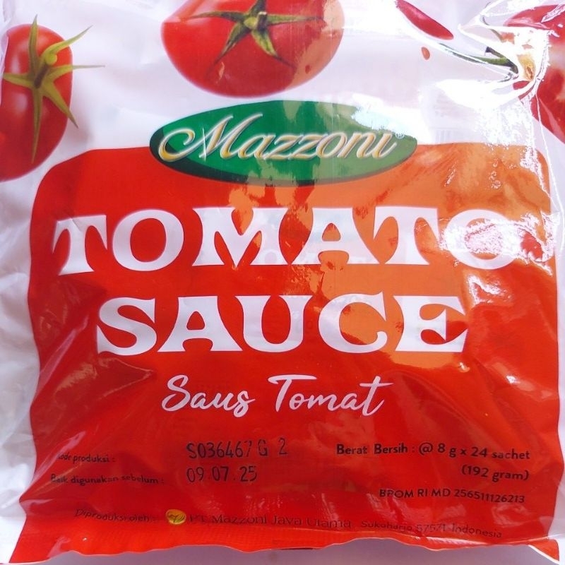 

Mazzoni tomato sauce (3pack)x 8gx24sachet=72pcs