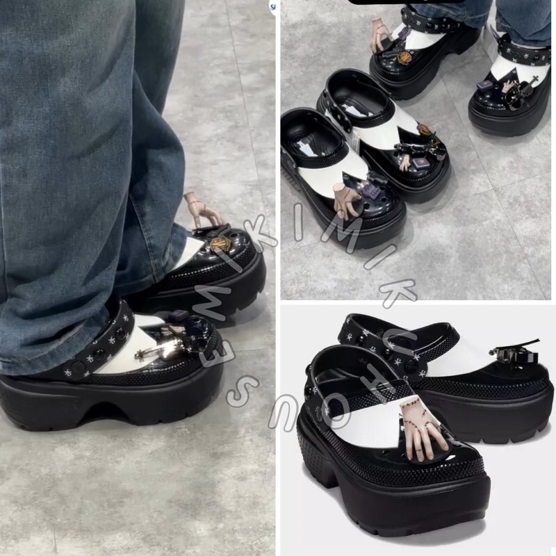 OFFICIAL CROCS WEDNESDAY STOMP CLOG CROCS ORIGINAL JIBBITZ WEDNESDAY X CROCS PLATFORM CHARMS UNISEX 