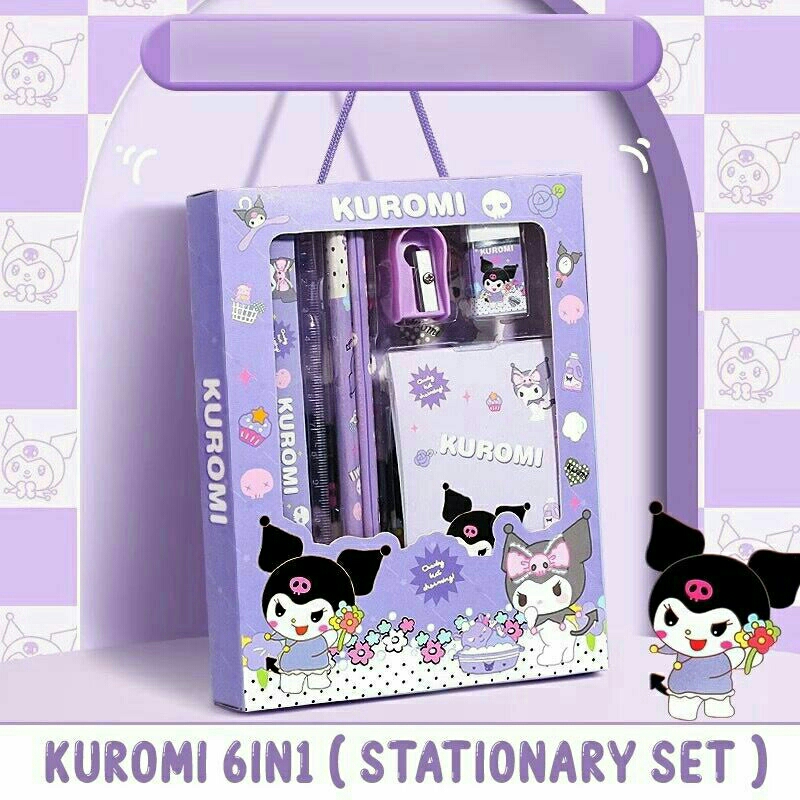 

(10PC1KG)SKY109 STATIONARY SET IMPORT KARAKTER SANRIO KUROMI CINNAMOROLL MELODY DINOSAURUS ASTRONOT + KOTAK PENSIL ANAK SEKOLAH - ALAT TULIS READY BATAM GOSEND KADO STATIONARY ANAK SEKOLAH TEMA SANRIO