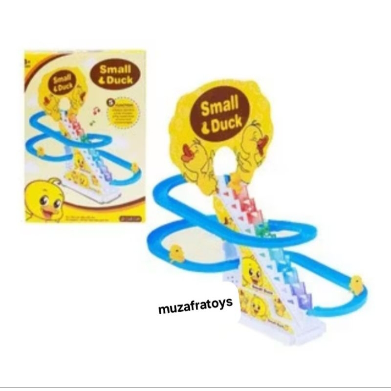 mainan bebek naik tangga mainan seluncuran