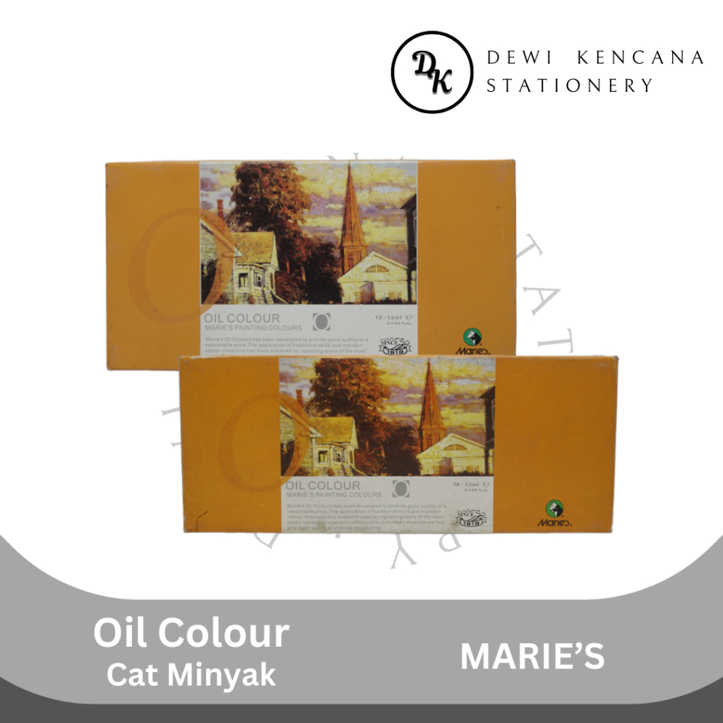 

Cat Minyak Lukis Maries Set 12ml / Oil Colour Painting Maries