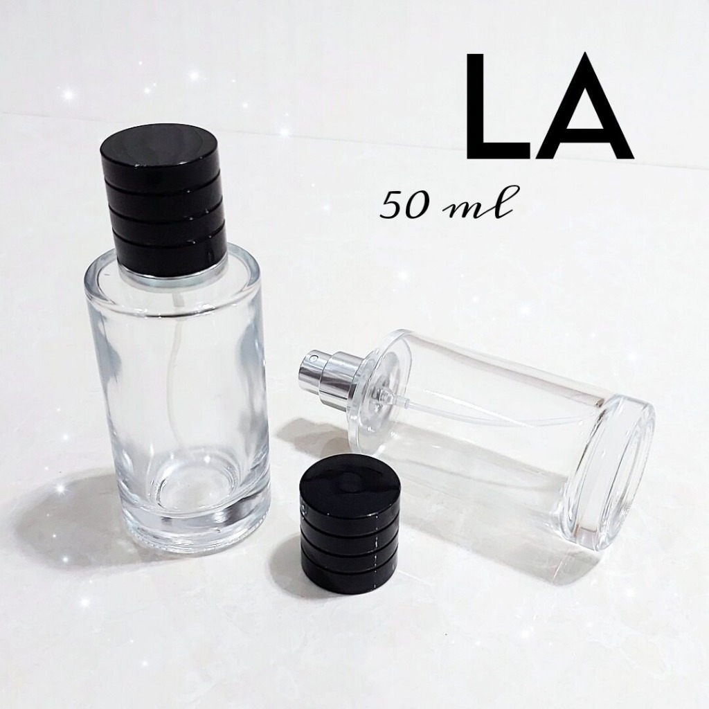 Botol Parfum Kaca Dior 50 ml Drat Tutup Hitam / Botol Parfum Kosong Sauvage
