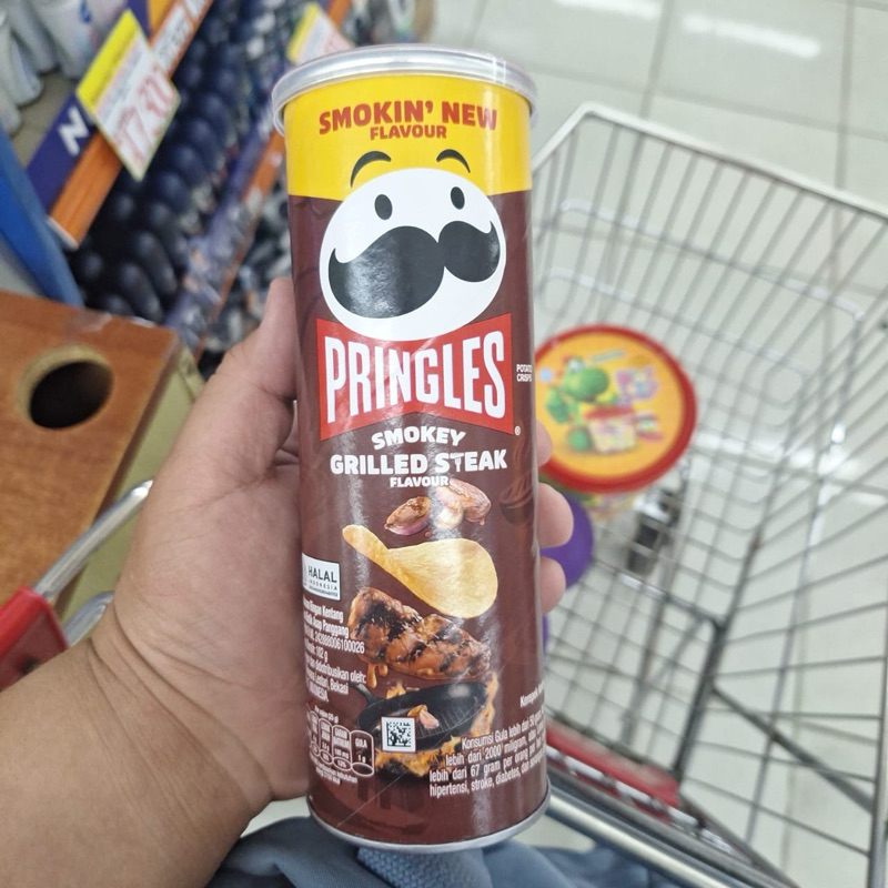 

Pringles smokey grilled steak 102gram