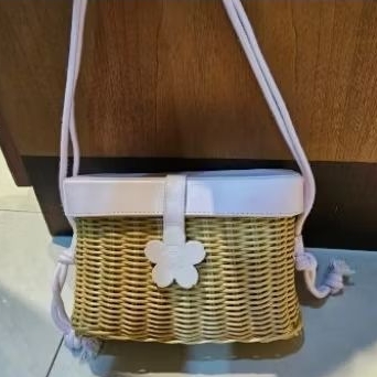 starbucks tas merchandise sakura rattan bag original starbucks preloved bekas pakai
