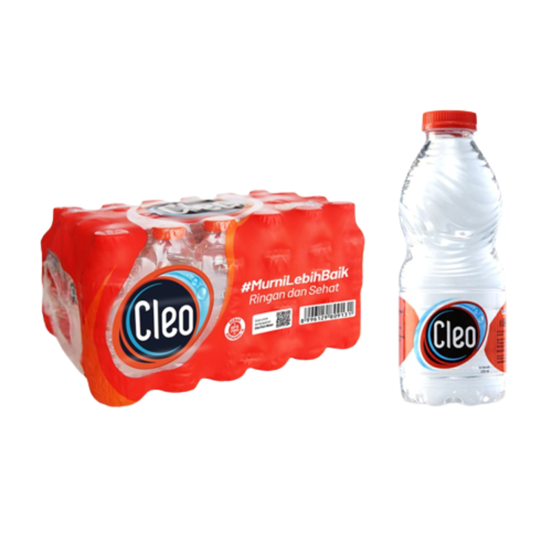 

Cleo 220ml isi 24 Botol (220ml x 24 Botol)