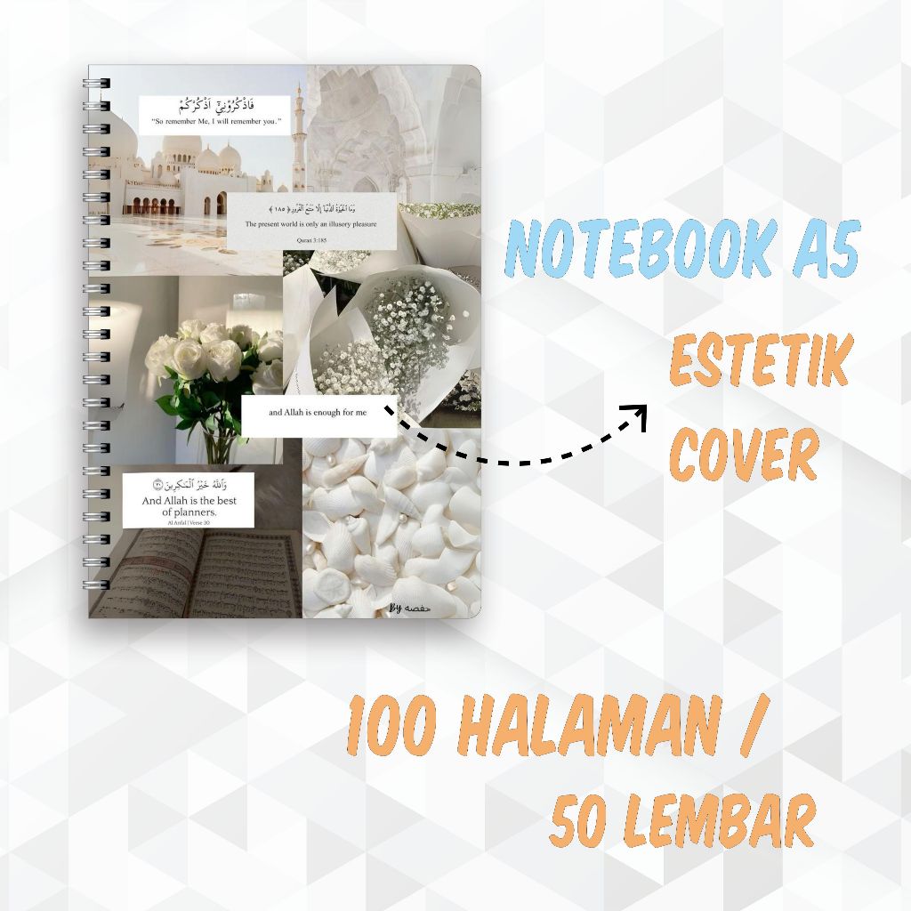 

Notebook Aesthetic Collage Islami Soft Cover A5 50 Lembar