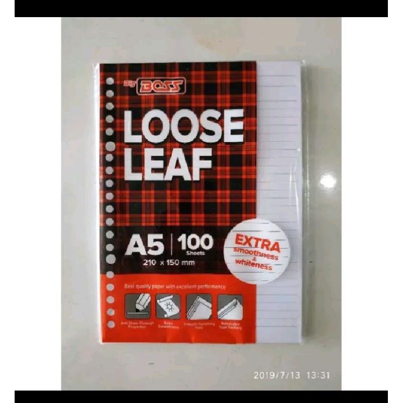 

loose leaf a5 100..