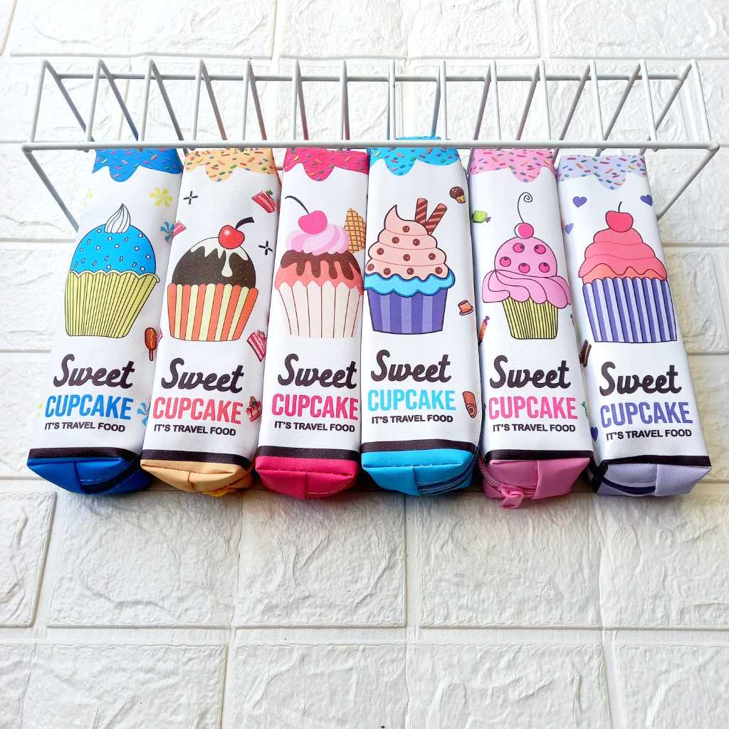 

Tempat Pensil Motif Cupcake Tepak Pensil Lucu Unik Cup Cake