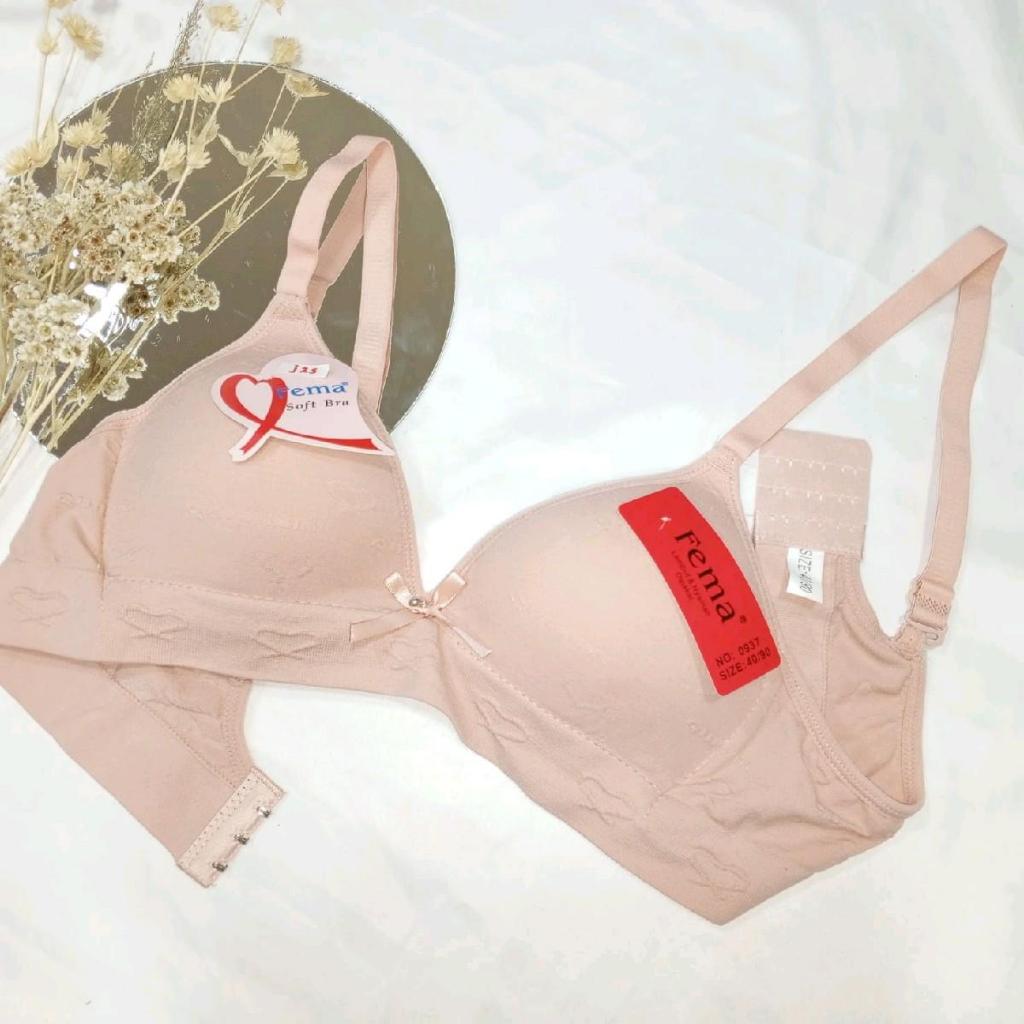 ABC Kids - Bra Wanita Ukuran 40 Warna Merah Jambu BH Bahan Premium Super Lembut Halus