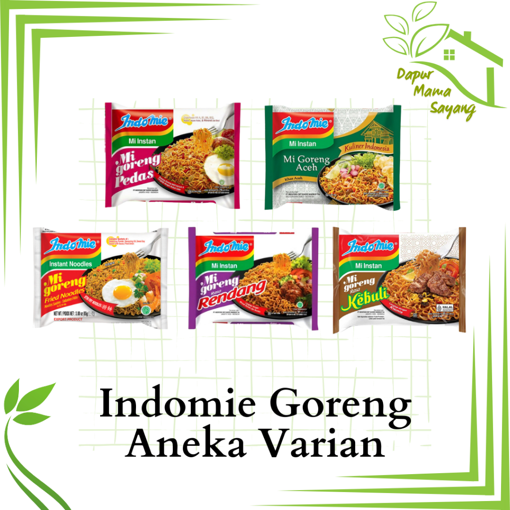 

Indomie Goreng Aneka Varian / indomie / mie instan / mie goreng