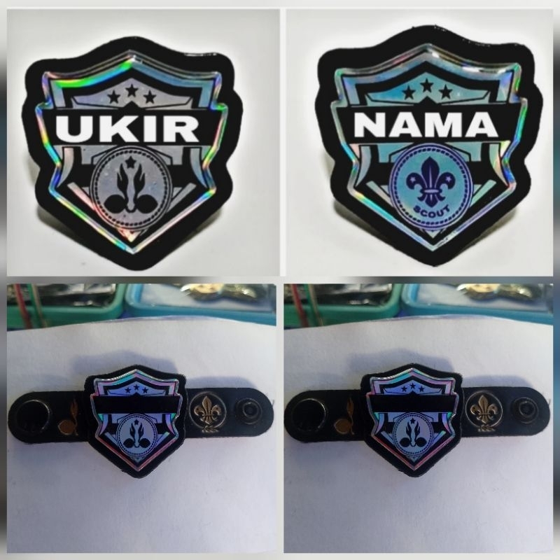 

Ring kacu pramuka custom nama Ring kacu hologram