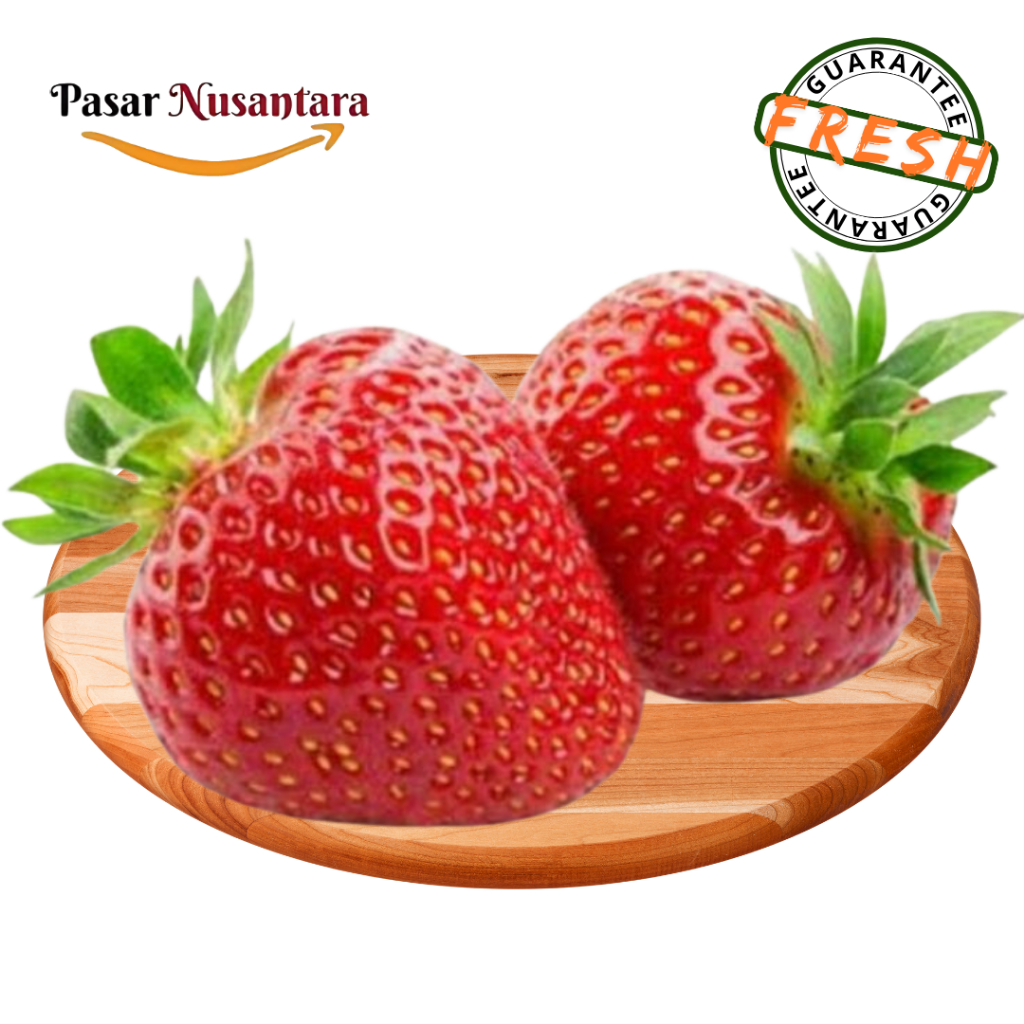 

Buah strawbery per pack (+/- 250gram) - Pasar Nusantara