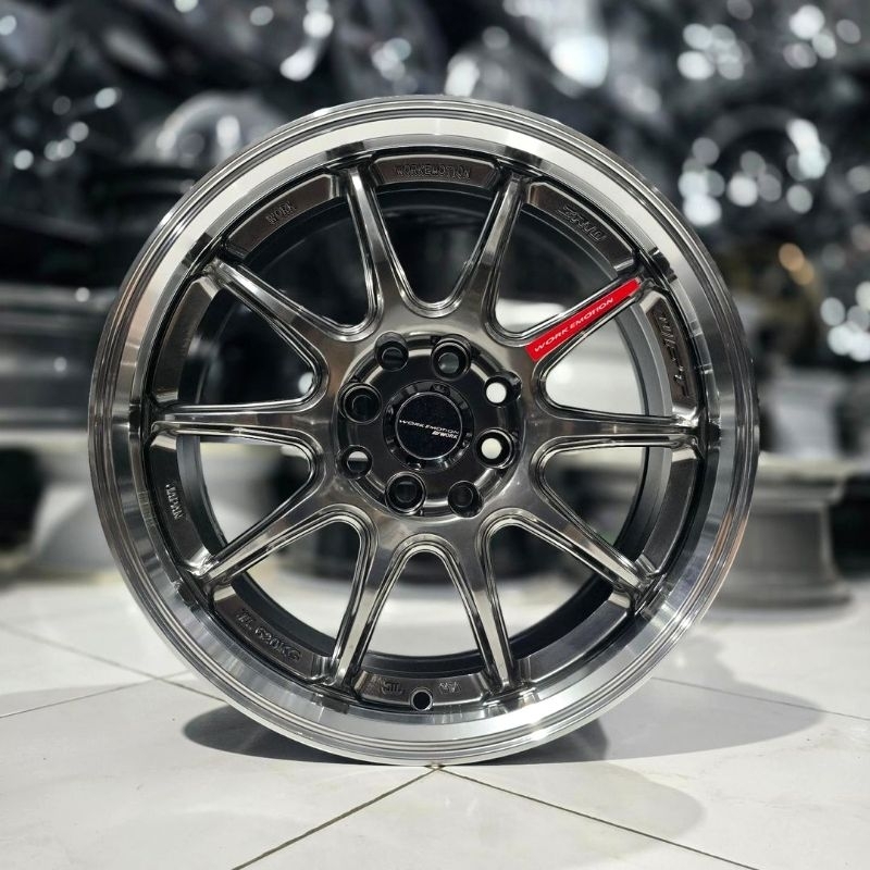 velg mobil racing R16 WORK ZR10 LEBAR 7 ET 38 velg mobil ring 16 velg racing mobil import termurah b