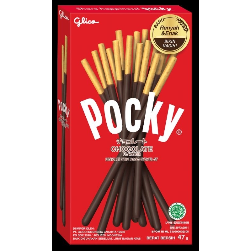 

GLICO POCKY RASA CHOCOLATE 42 GR,GLICO POCKY RASA STRAWBERRY 42 GR,GLICO POCKY RASA ALMOND 42 GR,GLICO POCKY RASA MATCHA 42,GLICO POCKY RASA DOUBLE CHOCOLATE 42 GR,GLICO POCKY RASA COOKIES & CREAM 42 GR,