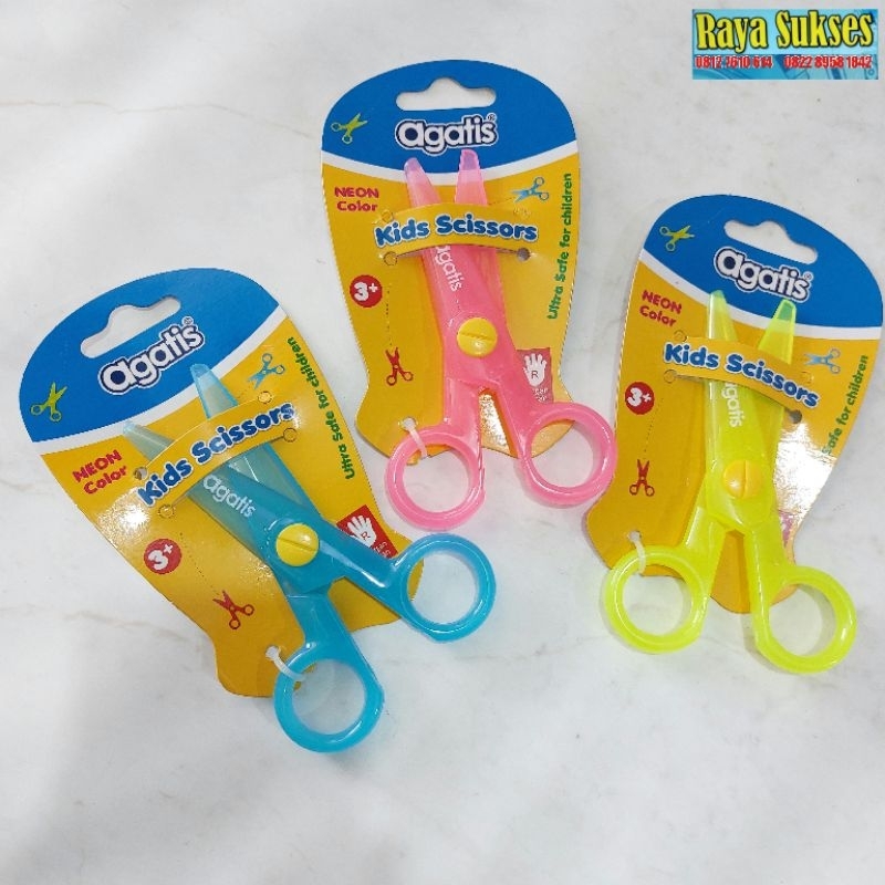 

Gunting Agatis Kids Neon/Gunting Anak-Anak/Gunting Kertas