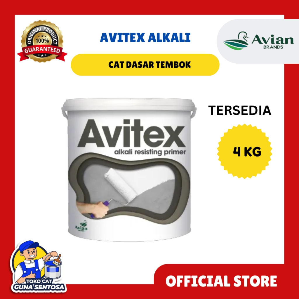 CAT DASAR TEMBOK AVITEX ALKALI 4 KG