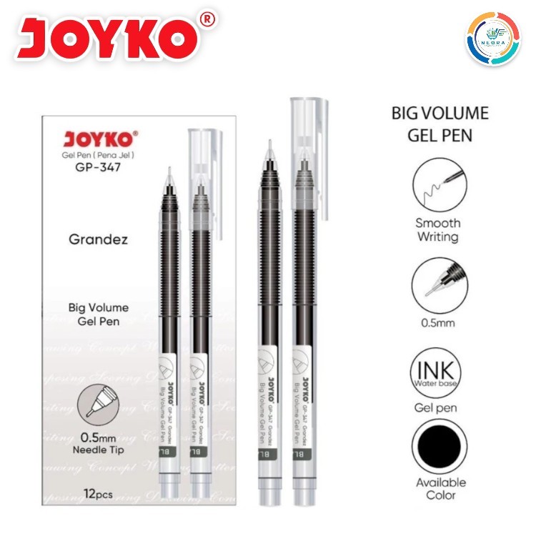 

Joyko Gel Pen Pulpen Pena GP-347 Grandez 0.5mm | @ 1 Pcs