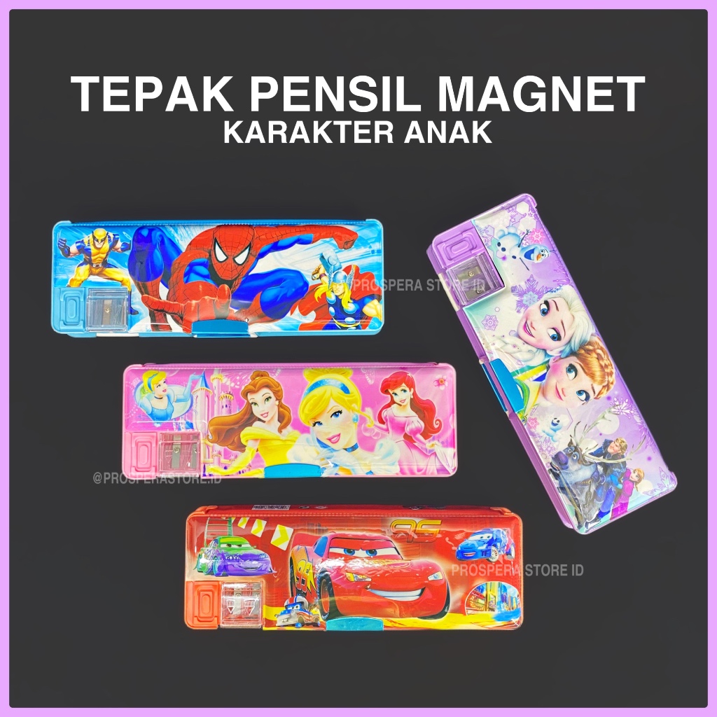 

Tepak Pensil Magnet Karakter - Tempat / Kotak / Case Pencil Anak