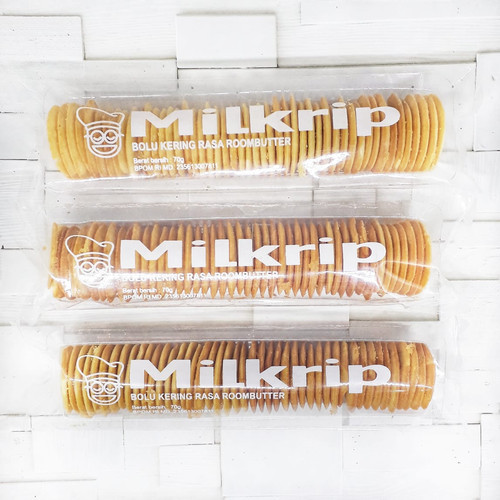 

Milkrip Bolu Kering Rasa Roombutter 70 gr Kue Jadul