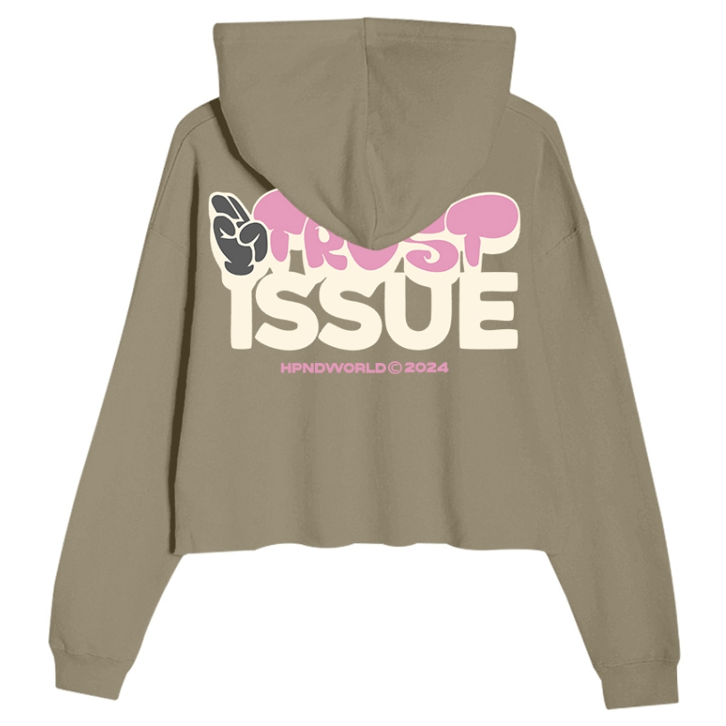 VANKA FAMOUS | HOODIE BOXY CROPTOP | TRUST ISSUE