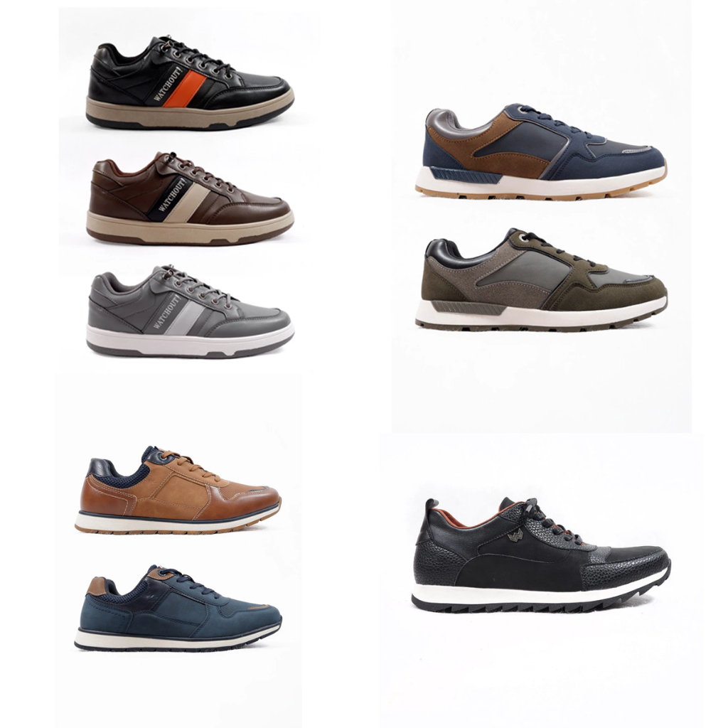 watchout - Sepatu Pria Kasual / Sepatu Sneakers Pria Tali