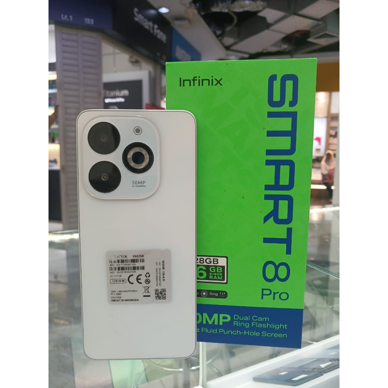 INFINIX SMART 8 PRO 8/128 FULLSET SECOND