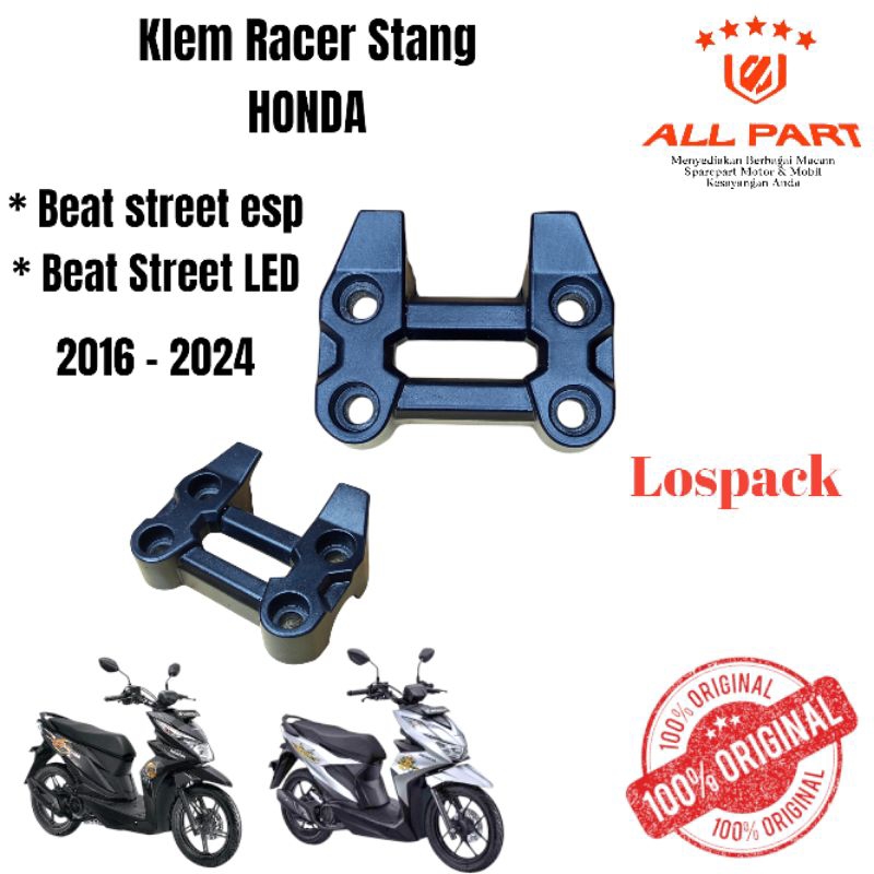 (ORIGINAL) Klem stang raiser racer honda beat street esp beat street led 2016 - 2024