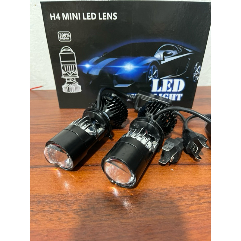Lampu LED Y7 projie H4 mini projector Lens Lensa mobil motor - Y7 - H4