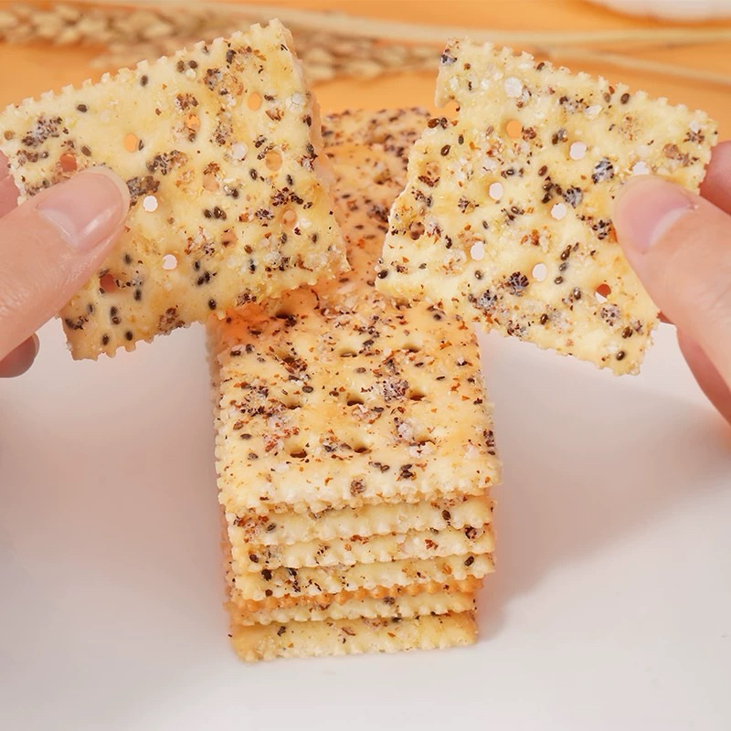 

Golden Fuji Chia Seed Tricolor Quinoa Soda Biscuit 230g Truffle With Quinoa And Chia Seed Crackers