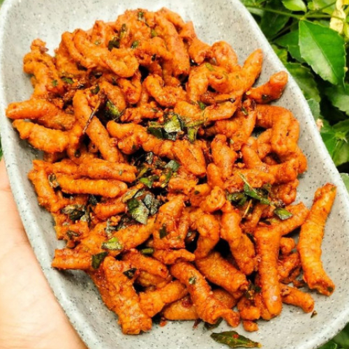 

KRIPIK USUS PEDAS DAUN JERUK / ORIGINAL / BALADO / 250G / 60G