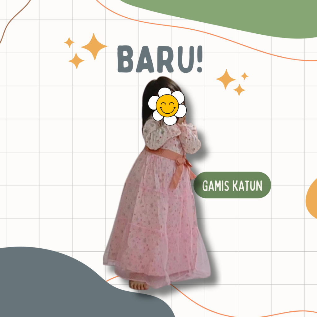 Gamis Anak Perempuan Katun