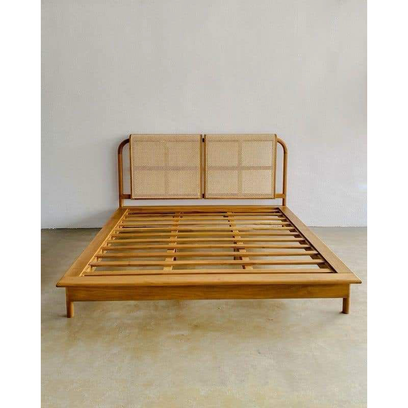 DIPAN ROTAN KAYU JATI, DIPAN MINIMALIS ROTAN, TEMPAT TIDUR KAYU JATI, DIPAN ROTAN ANYAMAN, DIPAN MIN