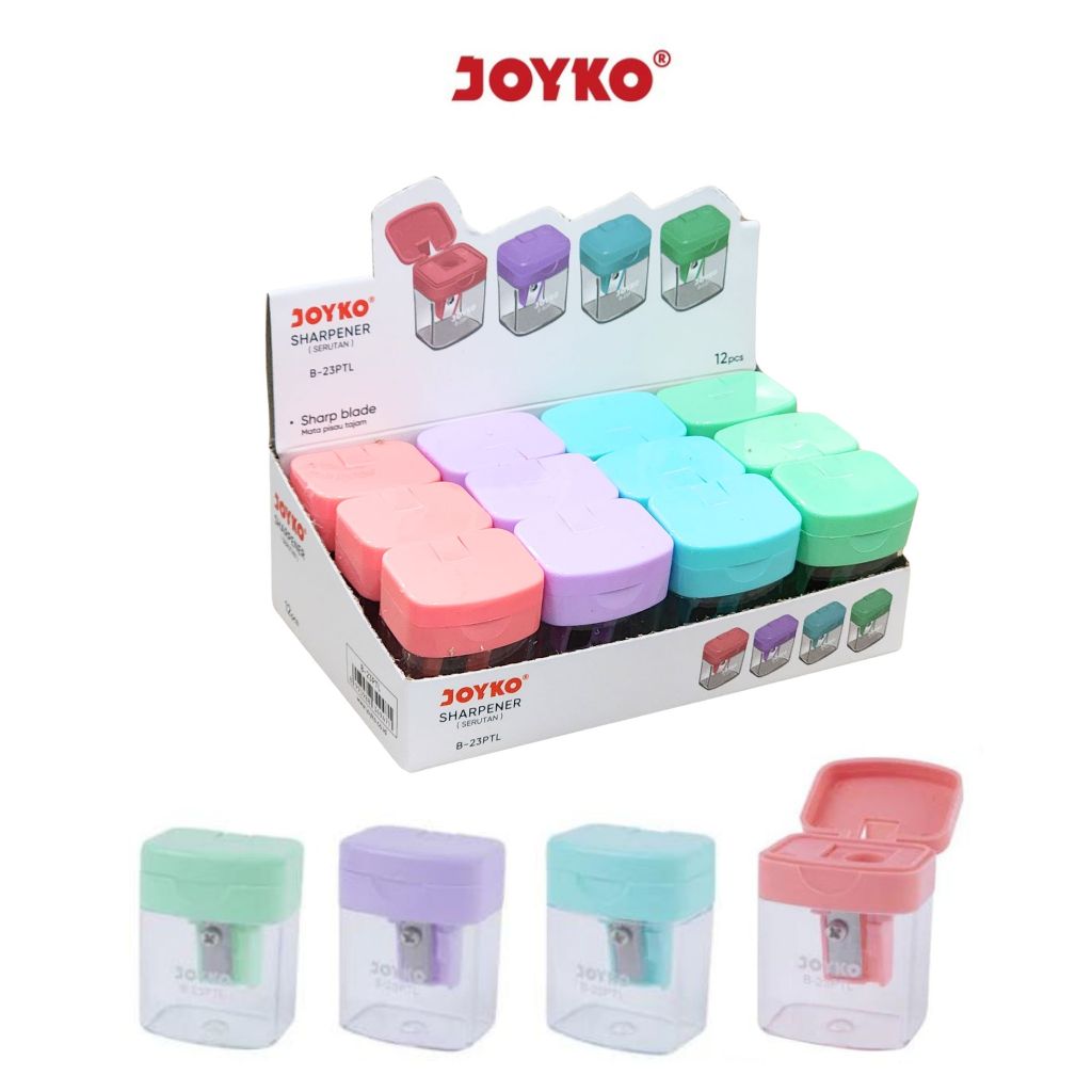 

1 LSN / 12 Pcs Rautan Serutan Sharpener Joyko B-23PTL
