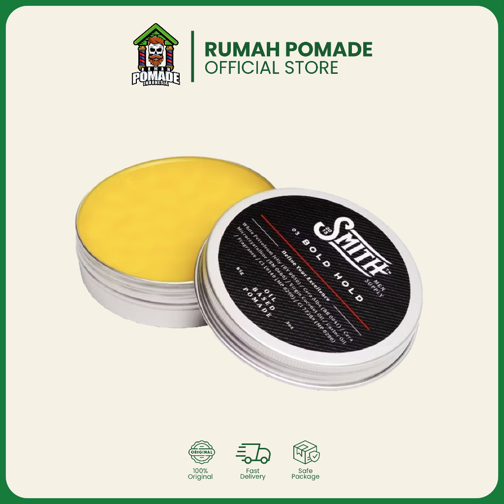 SMITH BOLD HOLD POMADE OILBASED - Pomade Smith Strong Hold 100 gram