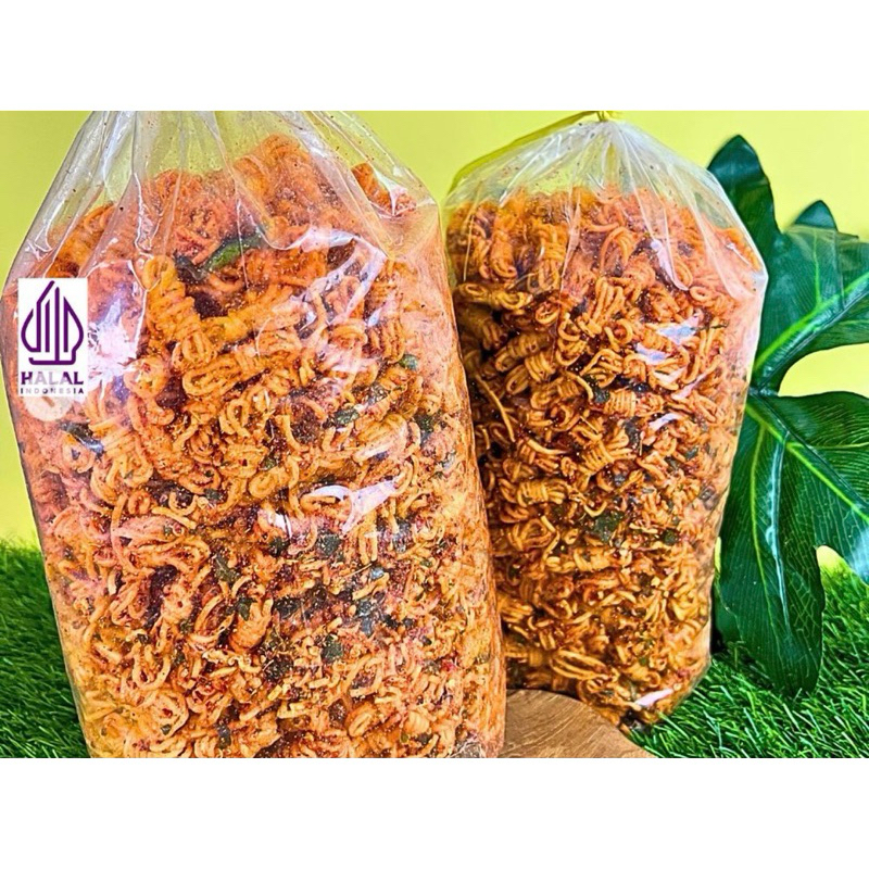 

1 BAL (2KG) MIE GULUNG KRIUK PEDAS (MERK BAROKAH)