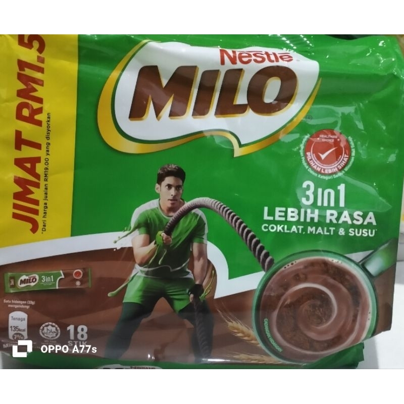 

Milo stick Nestle 3in1 isi18 stick, ORI Malaysia